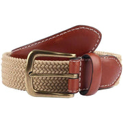 Dents Stretch Elastic Webbing Belt - Beige