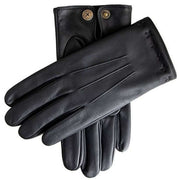 Dents The Suited Racer Lando Touchscreen Embossed Gloves - Black/Black