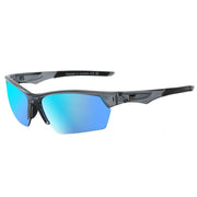 Dirty Dog Sport Track Mirror Sunglasses - Crystal Black/Ice Blue