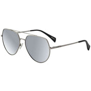 Dirty Dog Vertex Satin Mirror Polarised Sunglasses - Silver/Grey