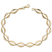 Elements Gold Open Eye Link Bracelet - Gold