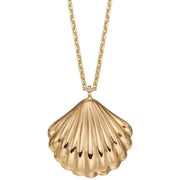 Elements Gold Shell Necklace - Yellow Gold