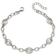 Elements Silver Organic Double Link Bracelet - Silver