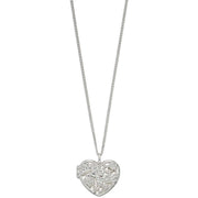 Elements Silver Ornate Heart Locket - Silver