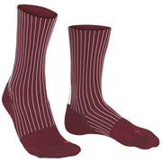 Falke BC Impulse Striped Socks - Merlot Red