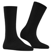 Falke Cosy Wool Boot Socks - Black