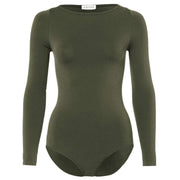 Falke Fine Cotton Long Sleeved Bodysuit - Military Green