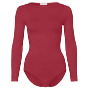 Falke Fine Cotton Long Sleeved Bodysuit - Scarlet Red