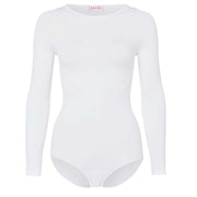 Falke Fine Cotton Long Sleeved Bodysuit - White