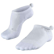 Falke Golfing 2 Pompom No Show Socks - White