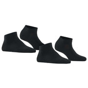 Falke Happy 2-Pack Sneaker Socks - Black