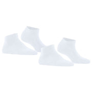 Falke Happy 2-Pack Sneaker Socks - White