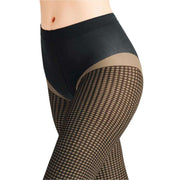 Falke Houndstooth 15 Denier Tights - Powder Beige