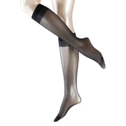 Falke Matte Deluxe 20 Denier Transparent Matte Knee High Tights - Black