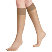 Falke Pure Matt 20 Denier Knee High Stockings - Golden Tan