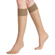 Falke Pure Matt 20 Denier Knee High Stockings - Powder Tan