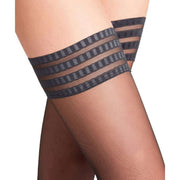 Falke Pure Matt 20 Denier Stay Up Stockings - Black