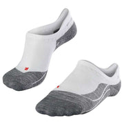 Falke Running 4 Medium Invisible No Show Socks - White Mix