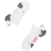 Falke Running 5 Invisible No Show Socks - White