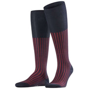 Falke Shadow Knee High Socks - Dark Navy/Red