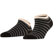 Falke Stripe Shimmer Sneaker Socks - Anthra Melange Grey