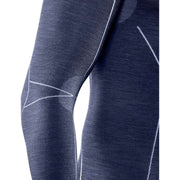 Falke Wool Tech Long Sleeved Sports Zip Shirt - Space Blue