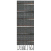 Fraas Wide Check Scarf - Grey