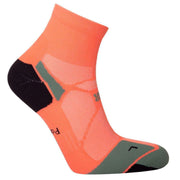 Hilly Marathon Fresh Anklet Min Socks - Neon Candy/Sage Green