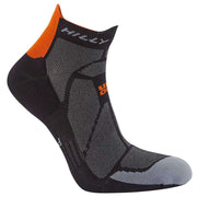 Hilly Marathon Fresh Socklets - Black/Orange