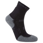Hilly Supreme Anklet Max Socks - Black/Grey Marl