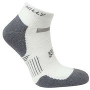 Hilly Supreme Quarter Socks - White/Grey Marl