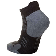 Hilly Supreme Socklet Med Socks - Black/Grey Marl