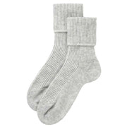 Johnstons of Elgin Bed Socks - Grey