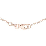 KJ Beckett Interlocked Rings Necklace - Rose Gold/Silver