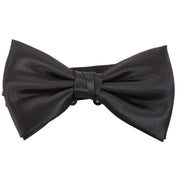 Knightsbridge Neckwear Bow Tie and Cummerbund Set - Black