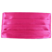 Knightsbridge Neckwear Bow Tie and Cummerbund Set - Pink