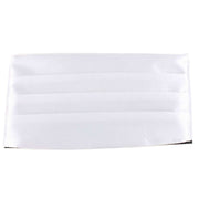 Knightsbridge Neckwear Bow Tie and Cummerbund Set - White