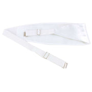 Knightsbridge Neckwear Bow Tie and Cummerbund Set - White