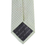 Knightsbridge Neckwear Check Tie and Pocket Square set - Green