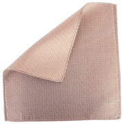 Knightsbridge Neckwear Checked Silk Pocket Square - Orange/White/Black