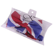 Knightsbridge Neckwear Diagonal Striped Silk Bow Tie - Red/White/Blue