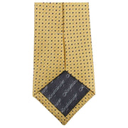 Knightsbridge Neckwear Dotted Tie - Yellow/Navy