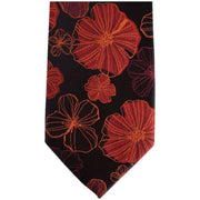Knightsbridge Neckwear Kensington Floral Silk Tie - Black/Red