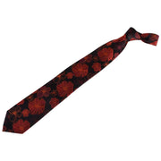 Knightsbridge Neckwear Kensington Floral Silk Tie - Black/Red