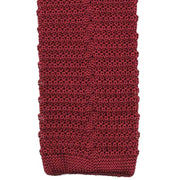 Knightsbridge Neckwear Knitted Tie - Burgundy