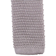 Knightsbridge Neckwear Knitted Tie - Silver