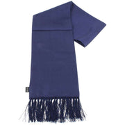 Knightsbridge Neckwear Plain Silk Scarf - Navy