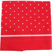 Knightsbridge Neckwear Polka Dot Border Cotton Neckerchief - Red/White