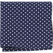 Knightsbridge Neckwear Polka Dot Pocket Square - Navy/Blue