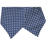 Knightsbridge Neckwear Polka Dot Silk Cravat - Blue/White